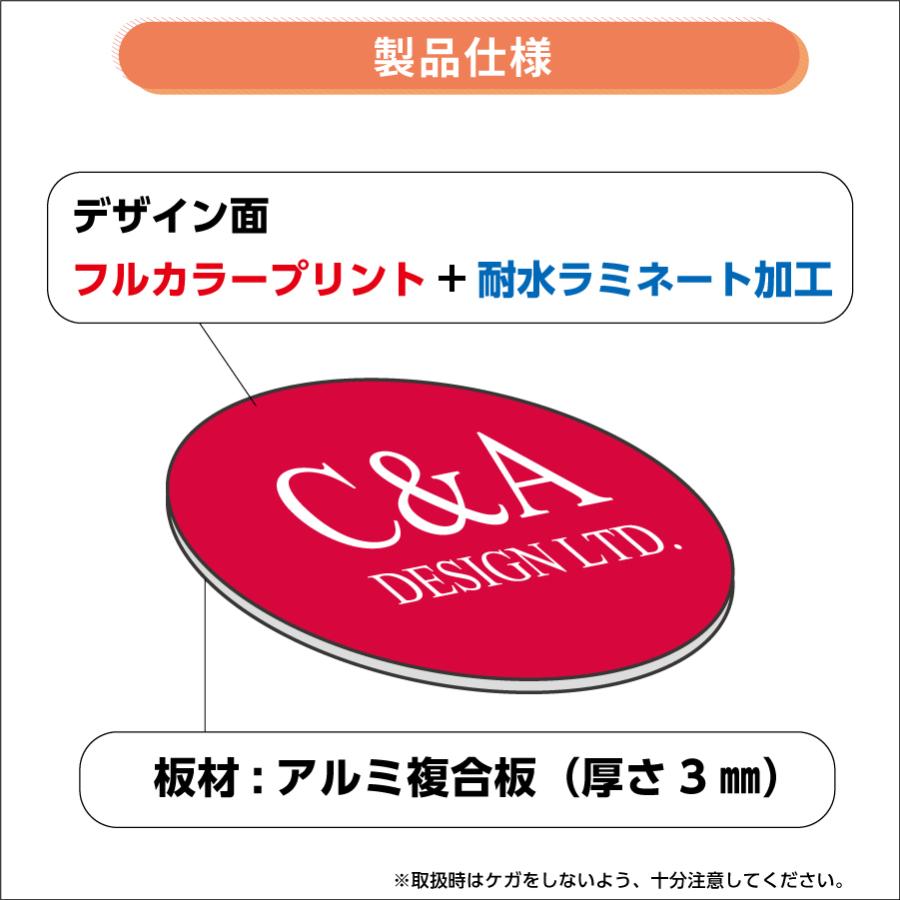 円形看板 丸型看板 看板製作 看板制作 デザイン おしゃれ 屋外 オーダーメイド オリジナル看板 フルカラー印刷  プレート看板 データ入稿 送料無料 |  | 01