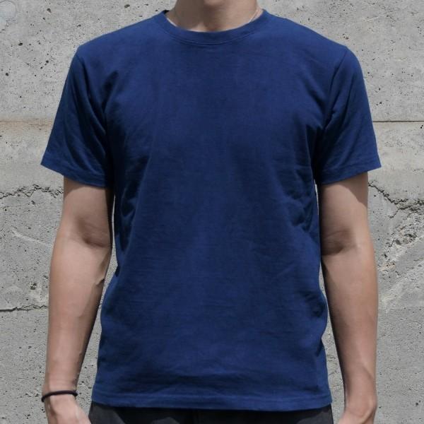 新品　うさとの服　半袖カットソー　メンズ４ 藍染 Tシャツ 半袖 コットン 綿 しっかり 藍染め 琉球藍染め メンズ