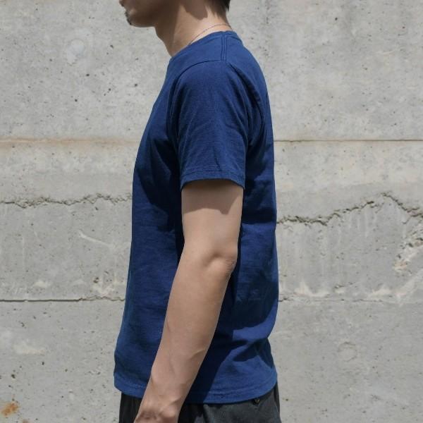 Tシャツ 半袖 コットン 綿 しっかり 藍染め 琉球藍染め メンズ カットソー