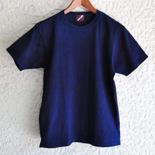 Tシャツ 半袖 コットン 綿 しっかり 藍染め 琉球藍染め メンズ
