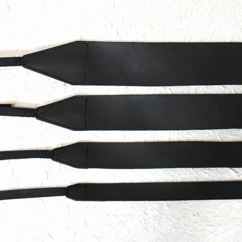 ヌメ革 ブラック カメラストラップ レザー 20mm 30mm 40mm 50mm 一眼レフ ミラーレス セミオーダー 高級感 ギフト |  | 02