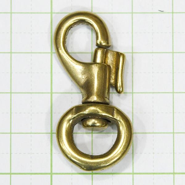 真鍮 鉄砲ナスカン 小 ナスカン キーホルダー パーツ 無垢 生地 金色 brass |  | 01