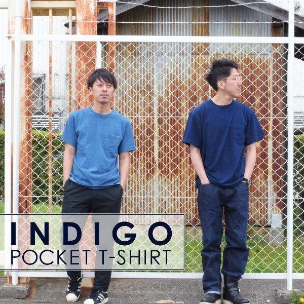 ポケットTシャツ インディゴ 半袖 Tシャツ ポケット付 デニム