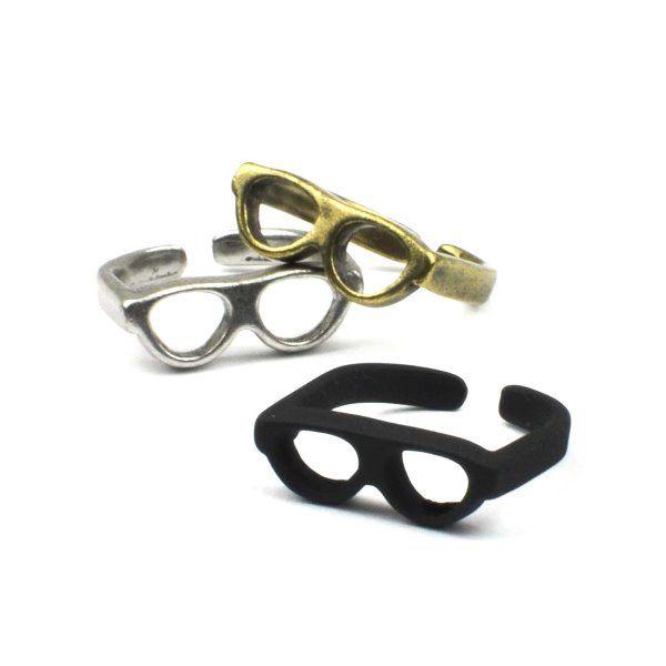 特価商品  リング メガネ 眼鏡 ギフト】めがね 【敬老の日 指輪 レディース メンズ 指輪