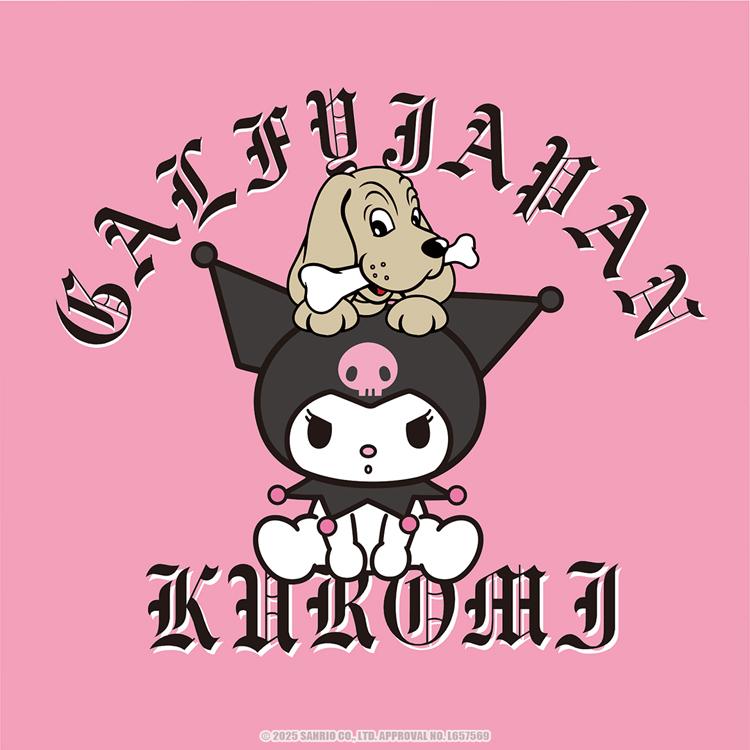 GALFY（ガルフィー） クロミ × ビッグサイズ ポンチ素材 半袖Tシャツ