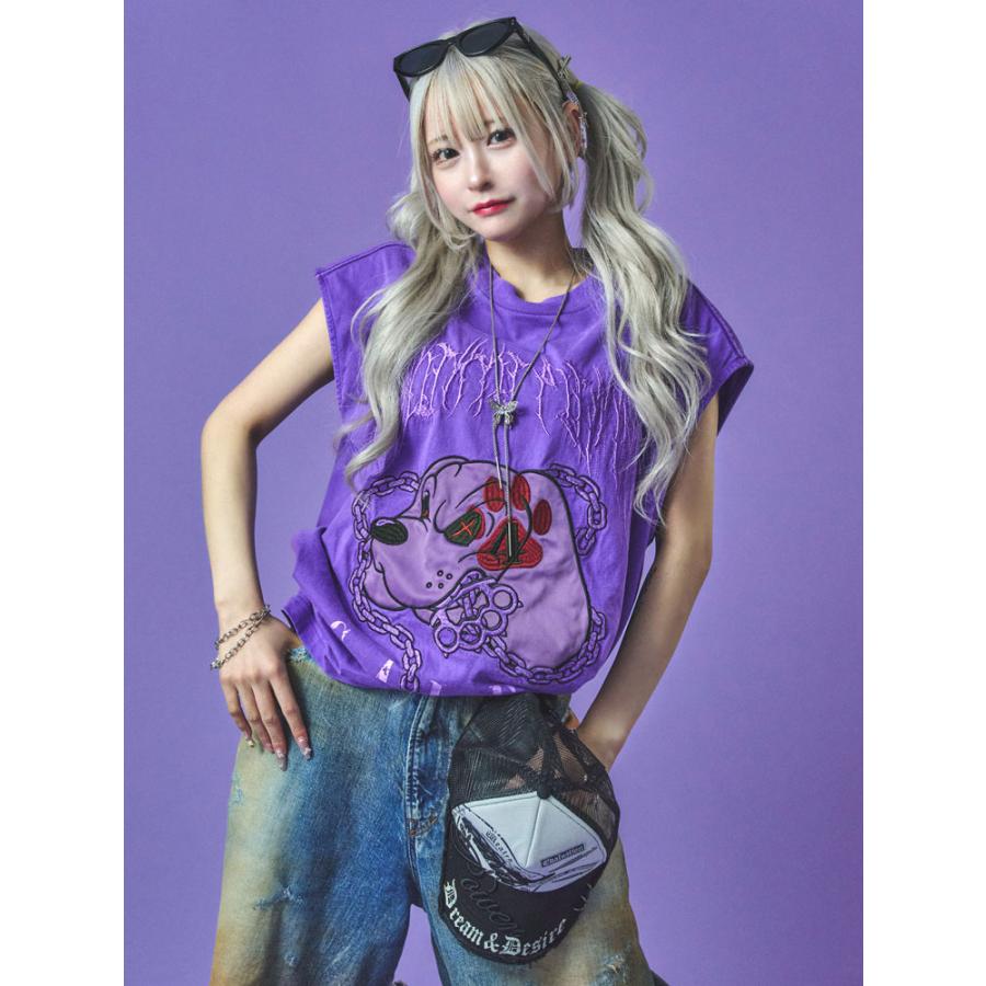 GALFY（ガルフィー） 必殺 肉球 パンチ ノースリーブ オーバーサイズ