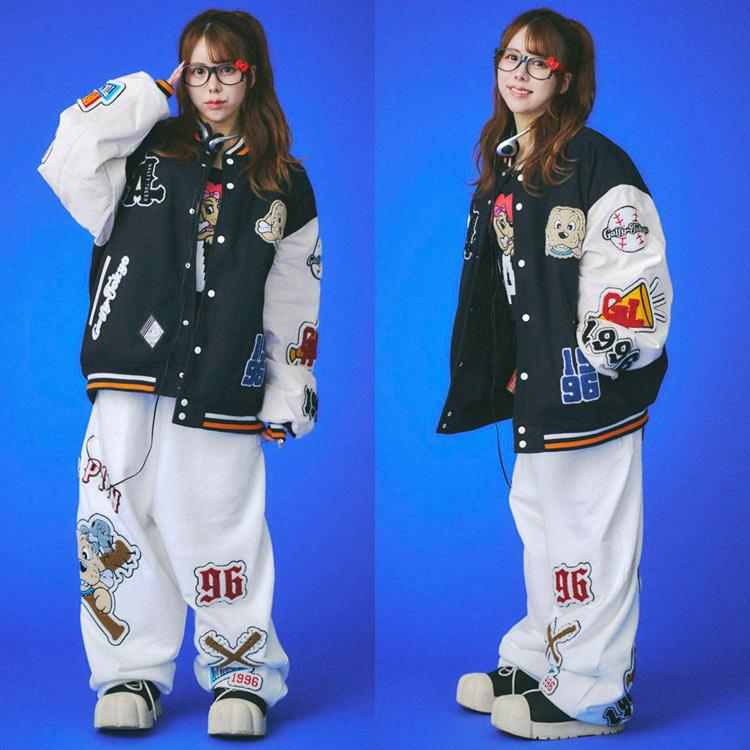 GALFY（ガルフィー） 復活わんわん大学 ジャケット 犬 ロゴ ワッペン