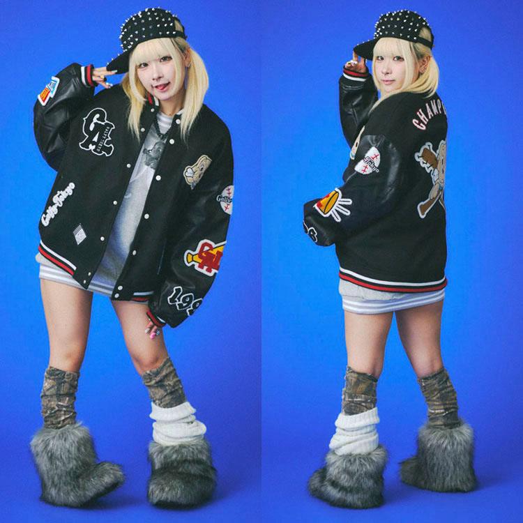 GALFY（ガルフィー） 復活わんわん大学 ジャケット 犬 ロゴ ワッペン