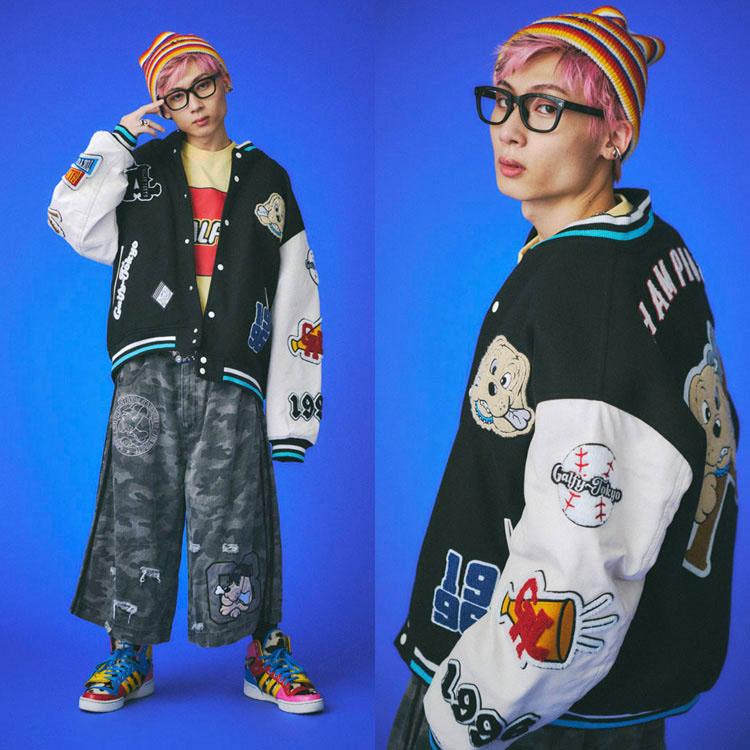 GALFY（ガルフィー） 復活わんわん大学 ジャケット 犬 ロゴ ワッペン