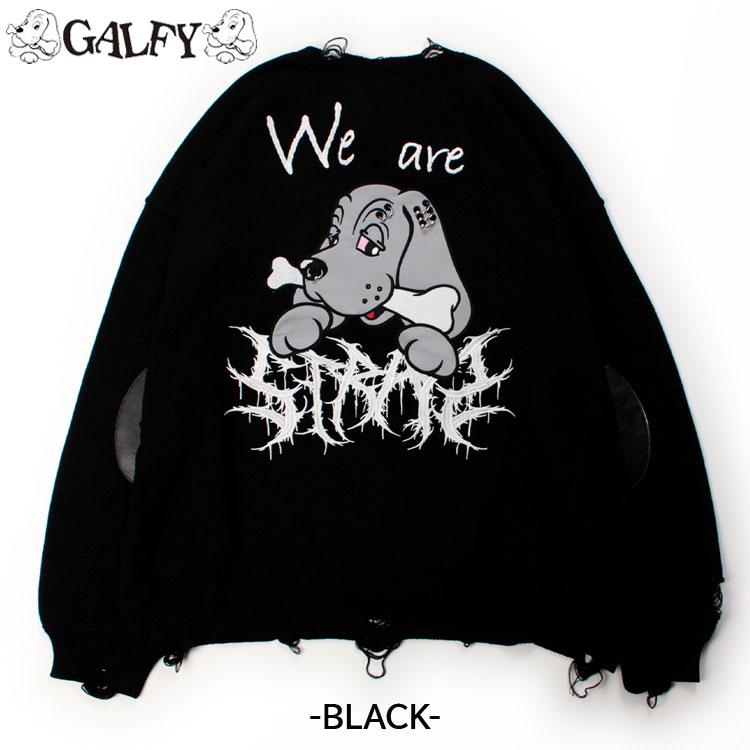 GALFY（ガルフィー） バチバチピアス ニット 特殊加工 オーバーサイズ