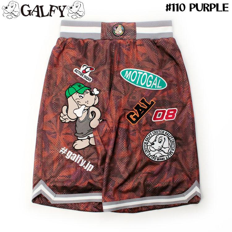 GALFY（ガルフィー） メッシュ ショートパンツ ワッペン 刺繍 ハーフ