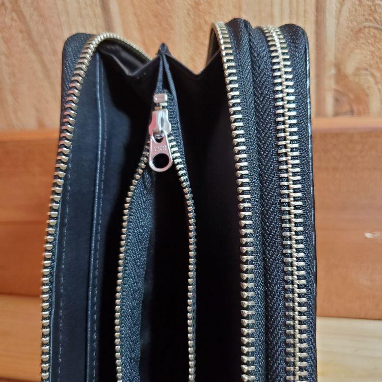 シープスキン ダブルラウンドファスナー 長財布 ロングウォレット 羊革