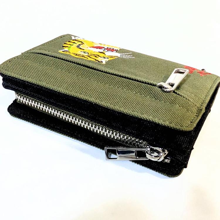 ベトジャン刺繍 トラッカー財布 ミドルウォレット 虎刺繍 福