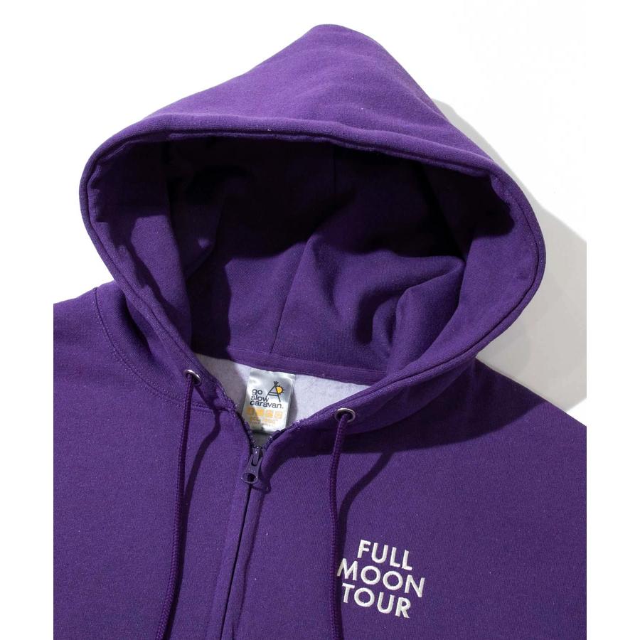 go slow caravan スウェット 裏起毛 ジップパーカー 満月 プリント eco lead リサイクル素材 ジップアップ パーカー ユニセックス トップス アウトドア キャンプ 335602 go slow caravan（ゴースローキャラバン） 【特別価格】 スウェット 裏
