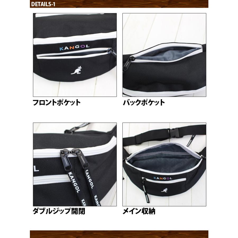 GGロゴ ボディバッグ・ウエストポーチ ウエストバッグ KANGOL ウエストボディバッグ ボディ ウエストポーチ