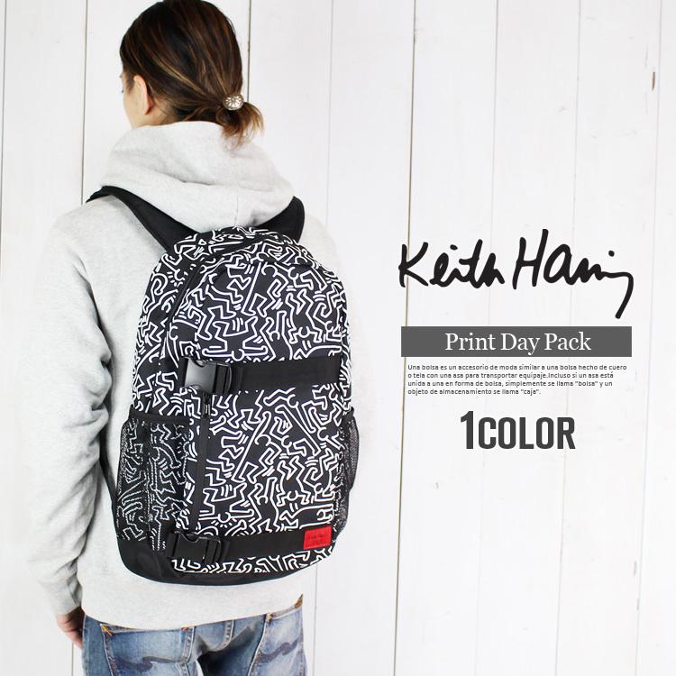リュックサック Keith Haring キースへリング 総柄 プリント スケボー メンズ リュック バックパック デイパック 通学 自転車 ブランド 高校生 大学生 5191n2 Studio R 通販 Yahoo ショッピング