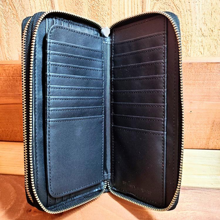 美品✨ゼニア 長財布 ロングウォレット ラウンドファスナー ダブルジップ 革 黒 美品✨ゼニア 長財布 ロングウォレット ラウンドファスナー