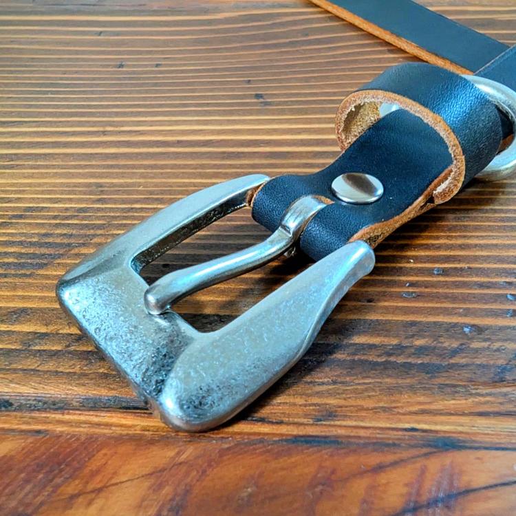 本革 日本製 茶芯レザー 真鍮バックル ナローベルト 1.9cm幅 細ベルト