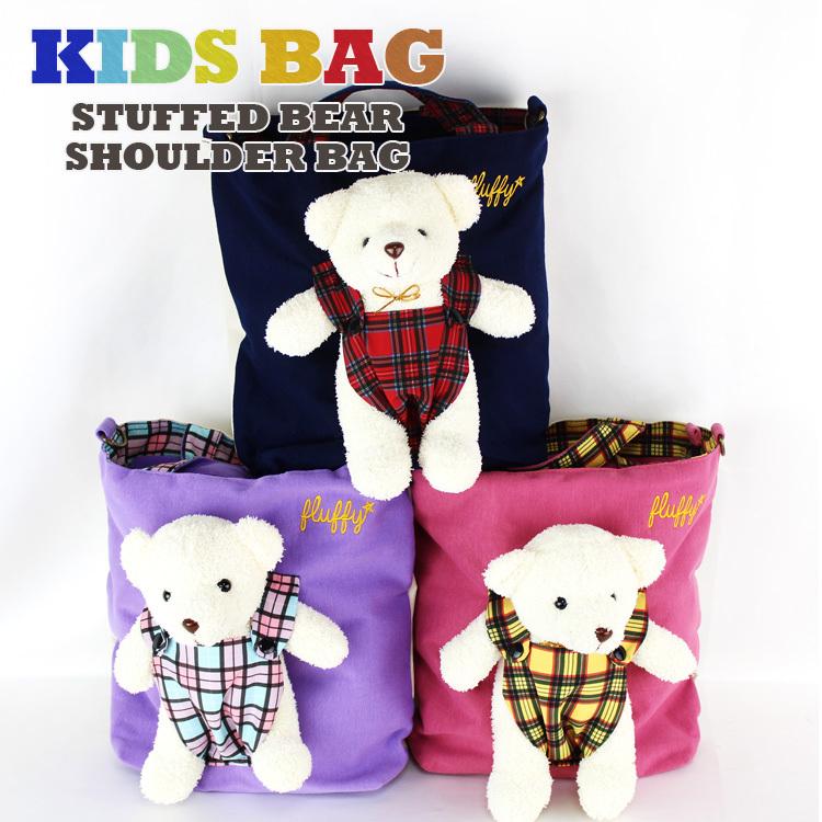キッズ テディベア ショルダー トートバッグ レッスン 子供用 バッグ