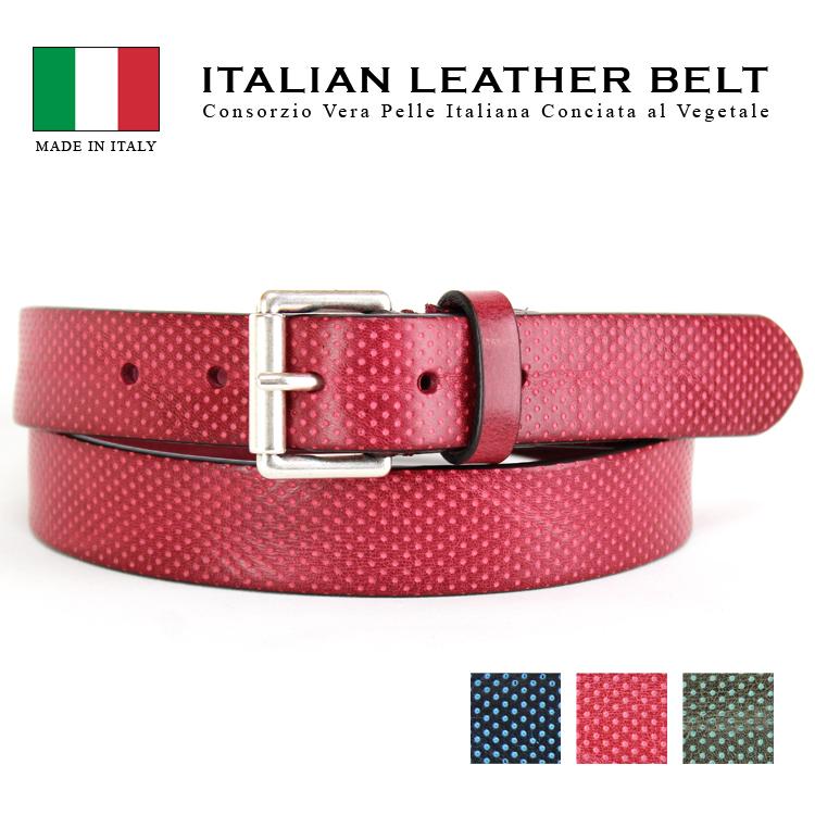 イタリアンレザー パンチング ベルト イタリア製 本革 ビジネスベルト GAPO 牛革 ローラー ナロー ハンドメイド 誕生日 プレゼント 78004 イタリア製 ベルト 本革 ビジネスベルト GAPO イタリアンレザー