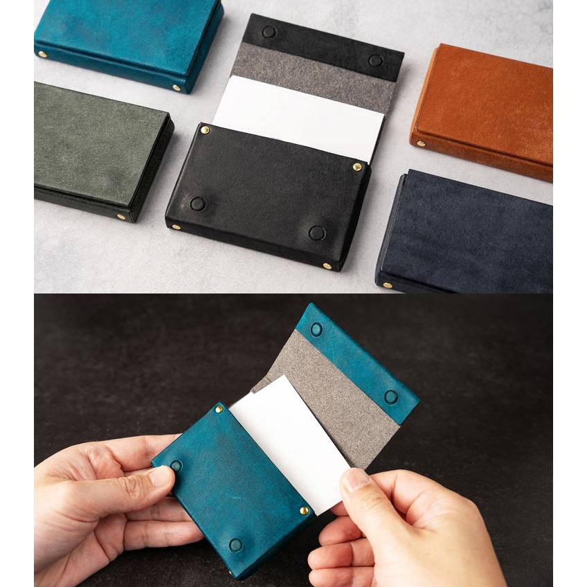 【即納品】本革名刺入れ　イタリアンレザー　マルゴー　フルハンドメイド イタリアン マルゴーレザー 本革 ポップアップ 名刺入れ 日本製