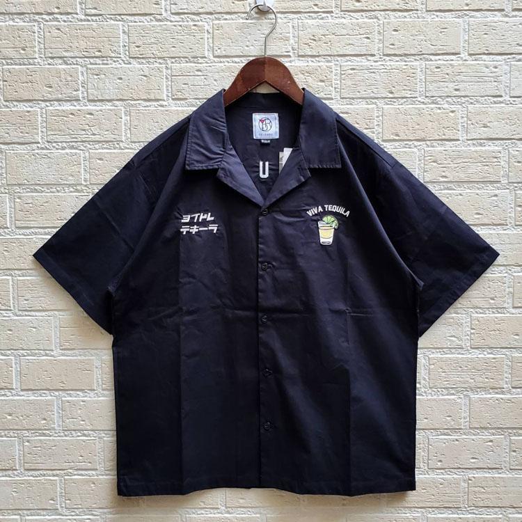 YOIDORE 酔いどれ ルーズシルエット 覆面 マスクマン柄 刺繍 半袖