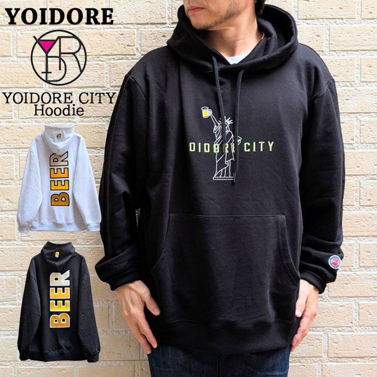 YOIDORE CITY フーディー スウェットパーカー サガラワッペン BEER