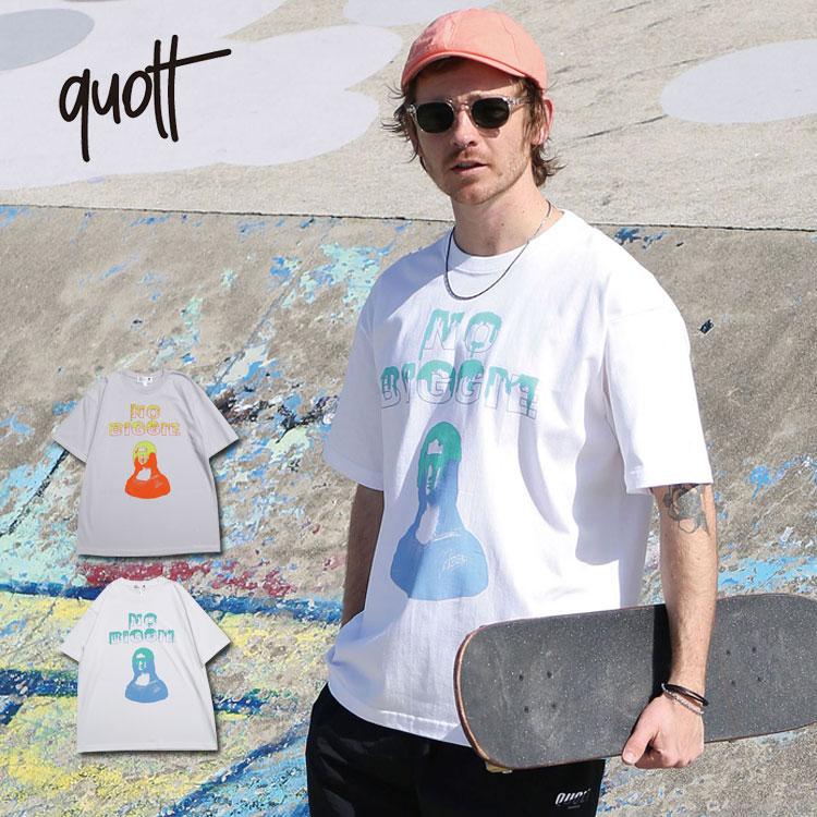 quolt（クオルト） 半袖Tシャツ DRIP プリント 半袖 Tシャツ クルー