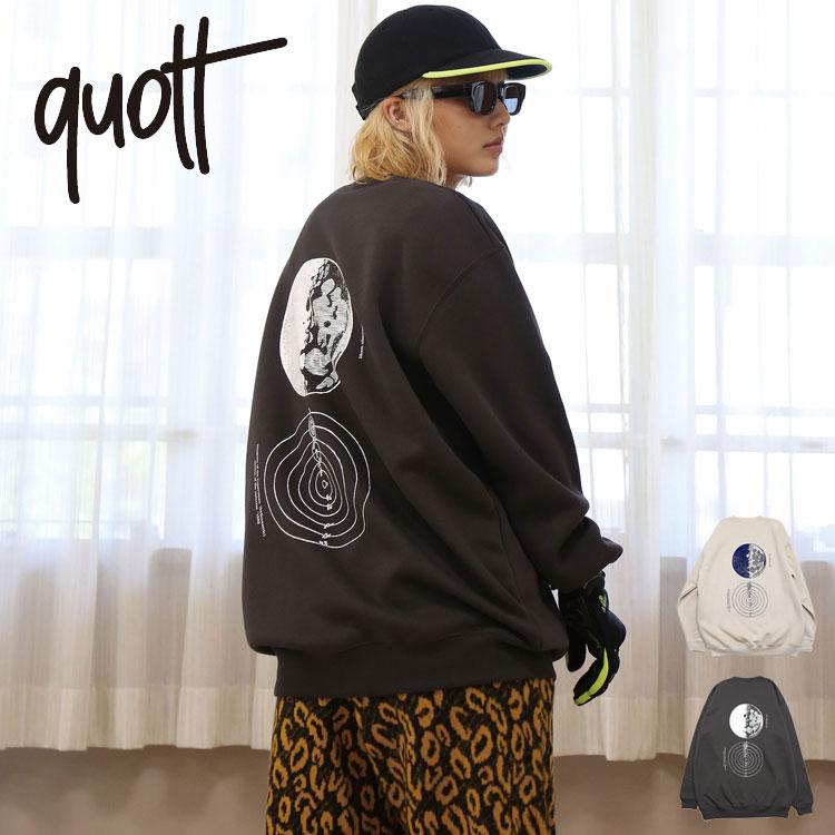 CALUSARI カルサリ　クルーネック　スエット　XXL 新品未使用 quolt（クオルト） 裏起毛 クルーネック スウェット ガリレオ プリント