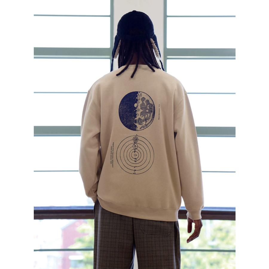 quolt（クオルト） 裏起毛 クルーネック スウェット ガリレオ プリント