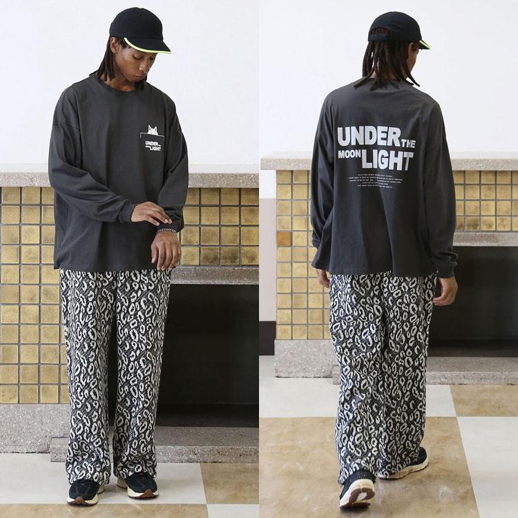 QUOLT レオパード柄 ニットパンツ 起毛状 ローゲージ 起毛ニット パンツ ドローコード ゆったり ユニセックス ボトムス 通学 旅行 デイリー 秋 冬 プレゼント_18