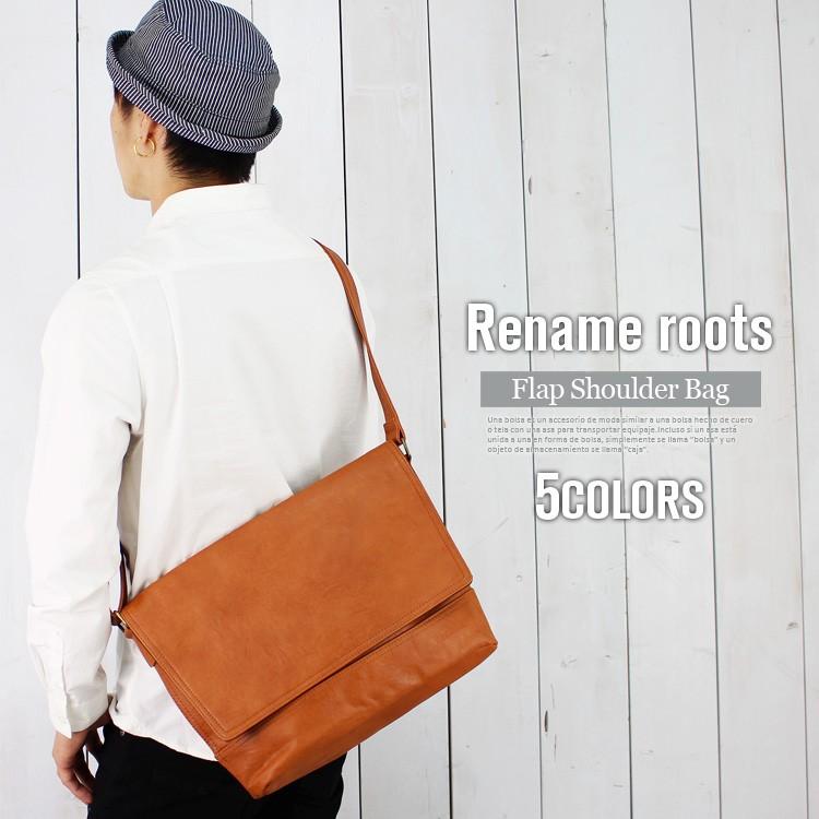 ショルダーバッグ PUレザー ビジネスバッグ フラップ 斜めがけ メンズ