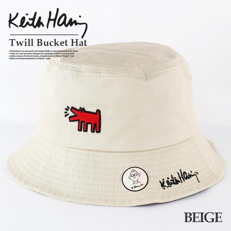 Keith Haring Bucket Hat バケットハット ロゴ 帽子 キースへリング 男女兼用 無地 新生活