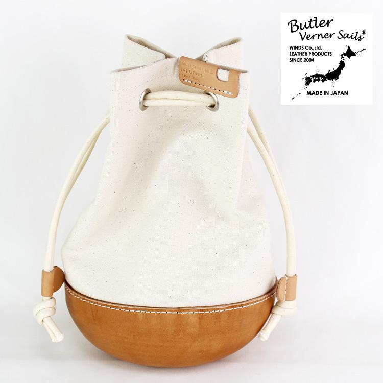 新品Butler Verner Sails 栃木レザー×キャンパス 巾 k*s様 新品Butler Verner Sails 栃木レザー×キャンパス 巾