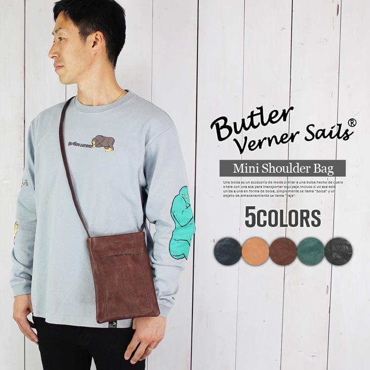 バトラーバーナーセイルズ 馬革 日本製 ショルダーバッグ 斜めがけ シンプル スマホショルダー 本革 カジュアル ライブ フェス 旅行 観光 プレゼント ja-2522 Butler Verner Sails（バトラーバーナーセイルズ） 馬革 ショルダー