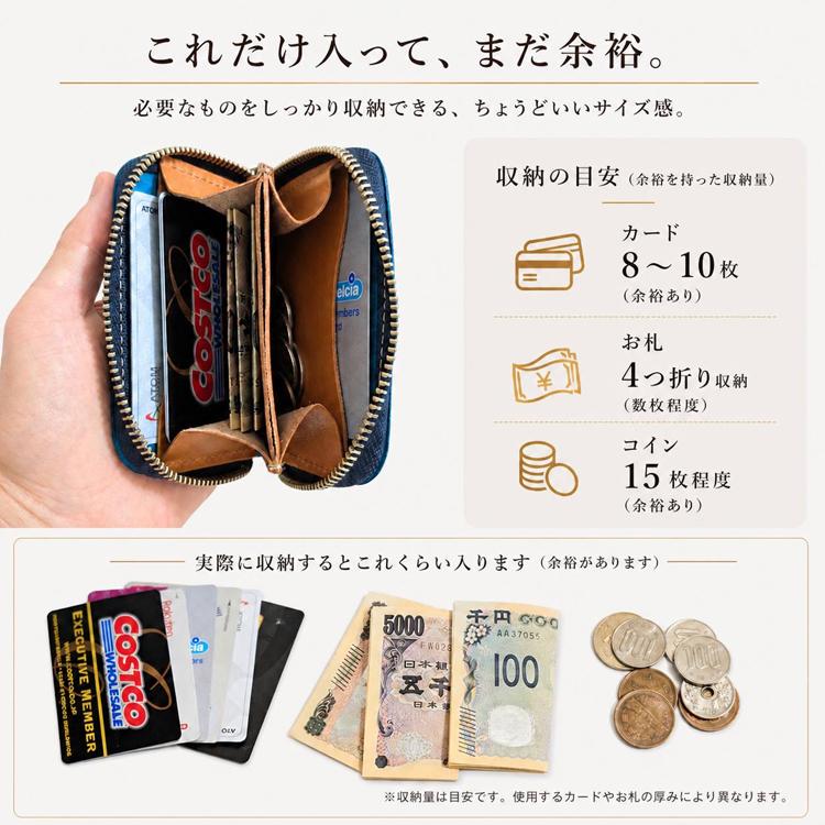 日本製 新喜皮革 馬革 コードバン ミニ財布 姫路産オイルコードバン 本