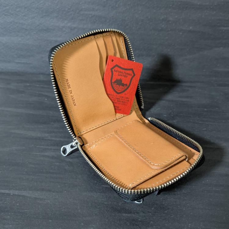 正規品 日本製 新喜皮革 コードバン レザー ラウンドジップ ウォレット