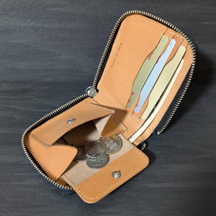 正規品 日本製 新喜皮革 コードバン レザー ラウンドジップ ウォレット