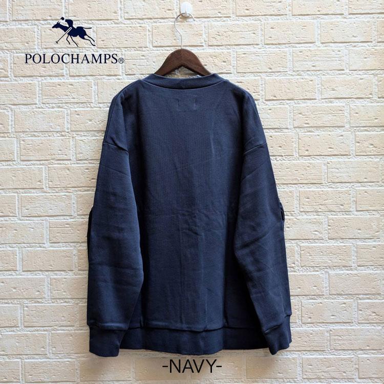 POLO CHAMPS スウェット カーディガン ポロチャンプス サガラワッペン