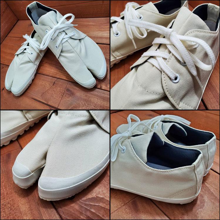 地下足袋 スプリットトゥ デッキ足袋 地下足袋シューズ オールジャパンメイド デッキシューズ 地下 足袋 シューズ ブラック インディゴ アイボリー グレー |  | 20