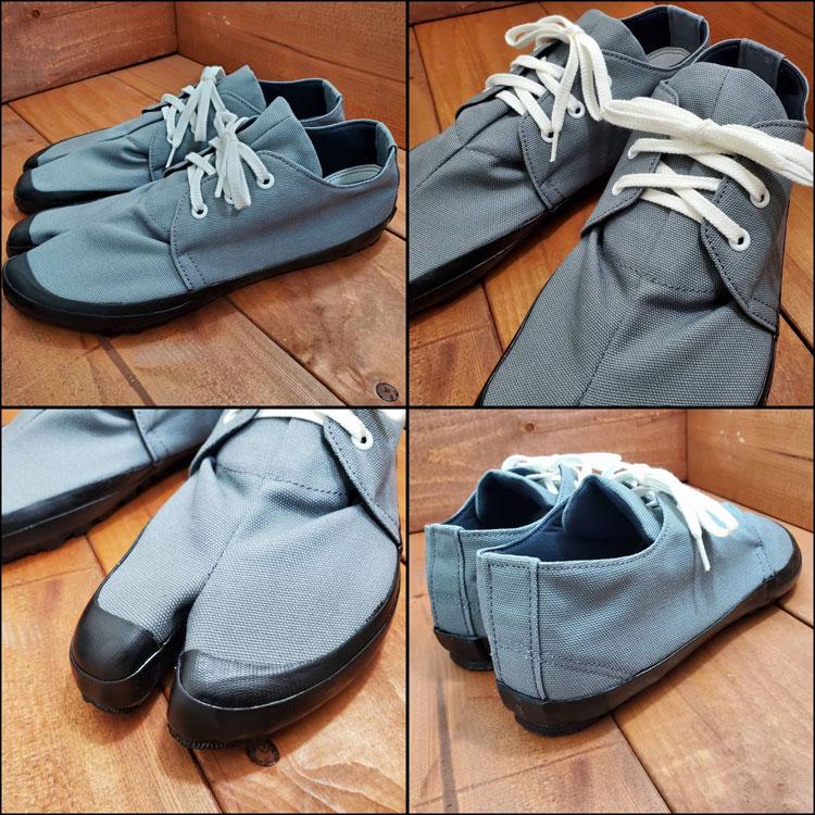 地下足袋 スプリットトゥ デッキ足袋 地下足袋シューズ オールジャパンメイド デッキシューズ 地下 足袋 シューズ ブラック インディゴ アイボリー グレー |  | 13