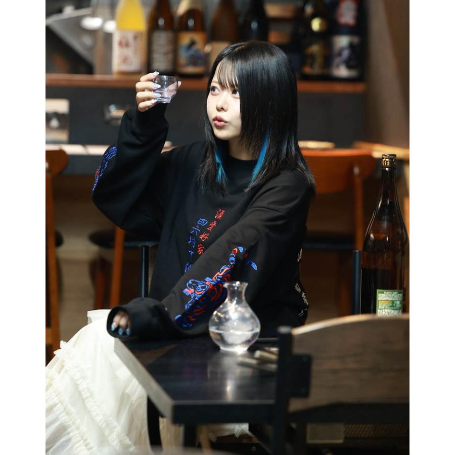 YOIDORE 酔いどれ 酒愛好家 クルーネック スウェット スクエアロゴ 酔