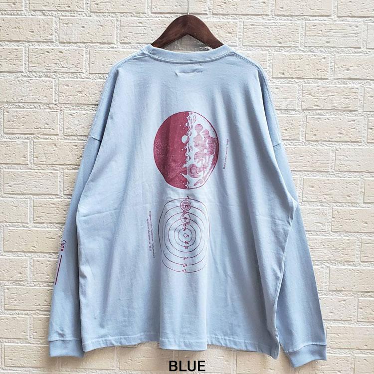 quolt（クオルト） ワイド 長袖Tシャツ クルーネック プリントTee