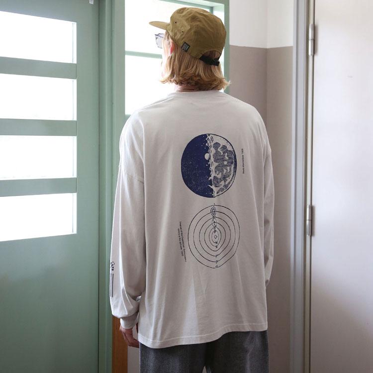 quolt（クオルト） ワイド 長袖Tシャツ クルーネック プリントTee