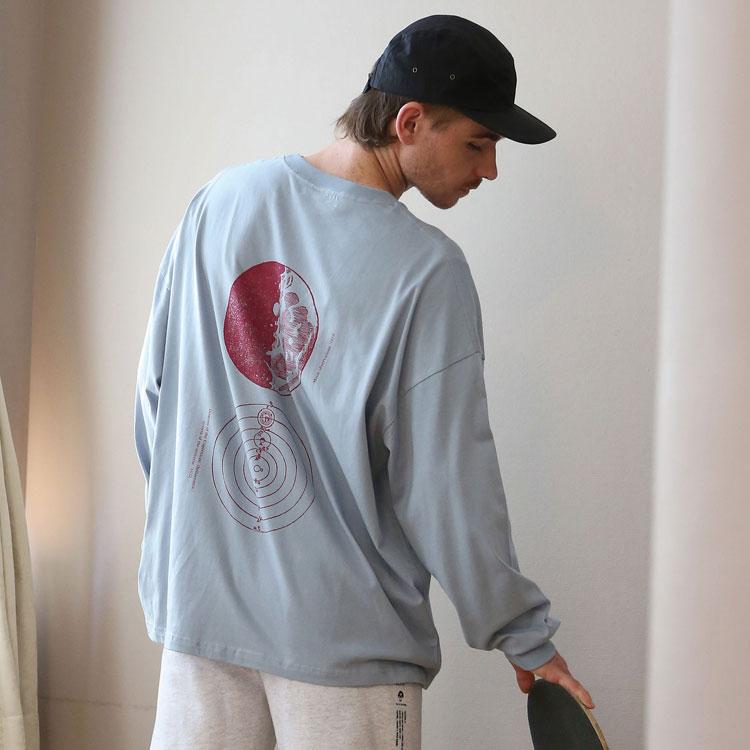 quolt（クオルト） ワイド 長袖Tシャツ クルーネック プリントTee