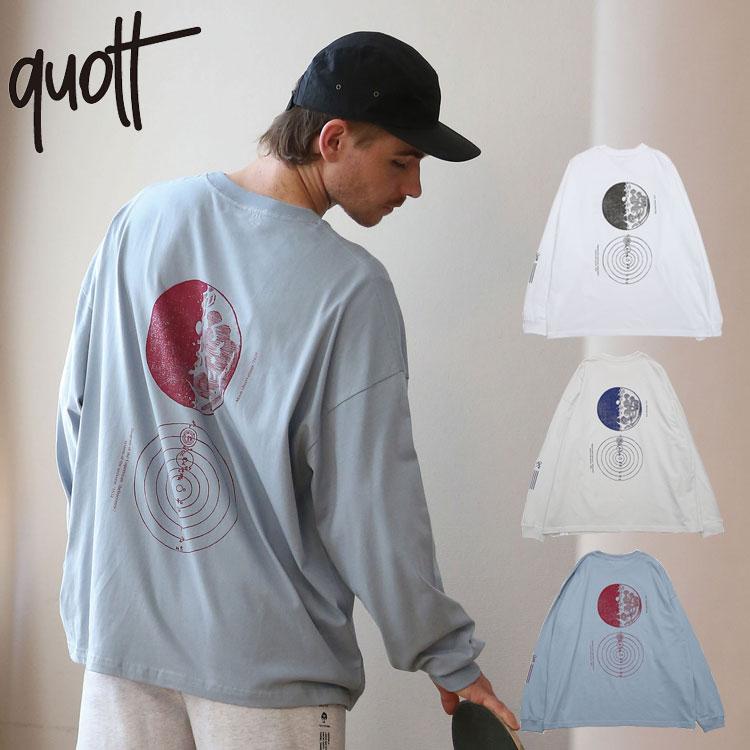 quolt（クオルト） ワイド 長袖Tシャツ クルーネック プリントTee