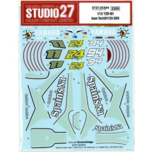 STUDIO27】1/12 YZR-M1 Tech3 #11/24/94 2005 デカール : スタジオ27