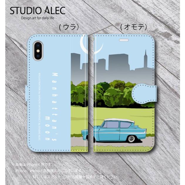 ニューヨークのイラスト Manhattan S Moon 手帳型スマホケース Iphone Android各機種対応 Cidi1 Studio Alec 通販 Yahoo ショッピング