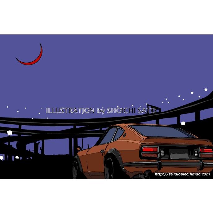 Purple night」 横浜イラスト版画作品 : STUDIO ALEC - 通販 - Yahoo