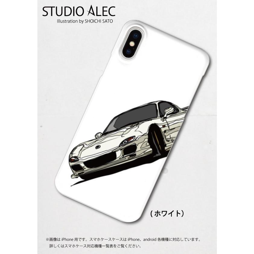 マツダ FD3S RX-7 のイラスト ハードケース型スマホケース